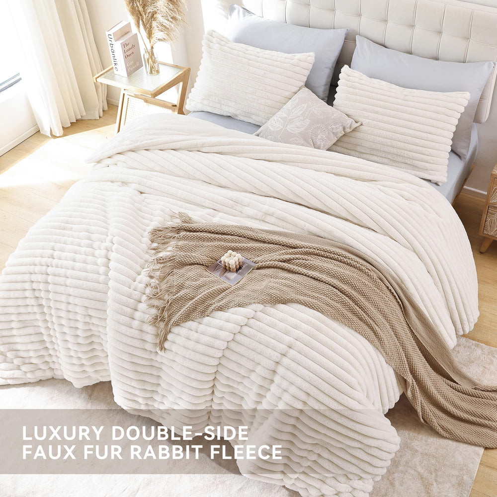 Smoofy couette disposée sur lit style décor moderne avec ambiance cosy