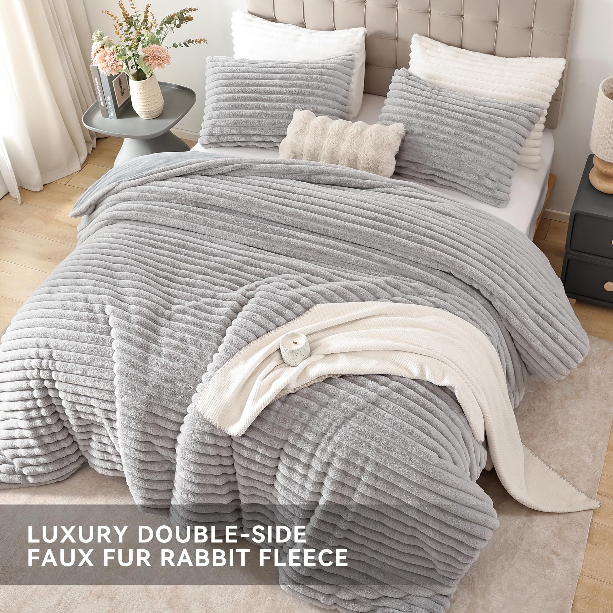 Smoofy couette sur lit illustrant confort et style en situation