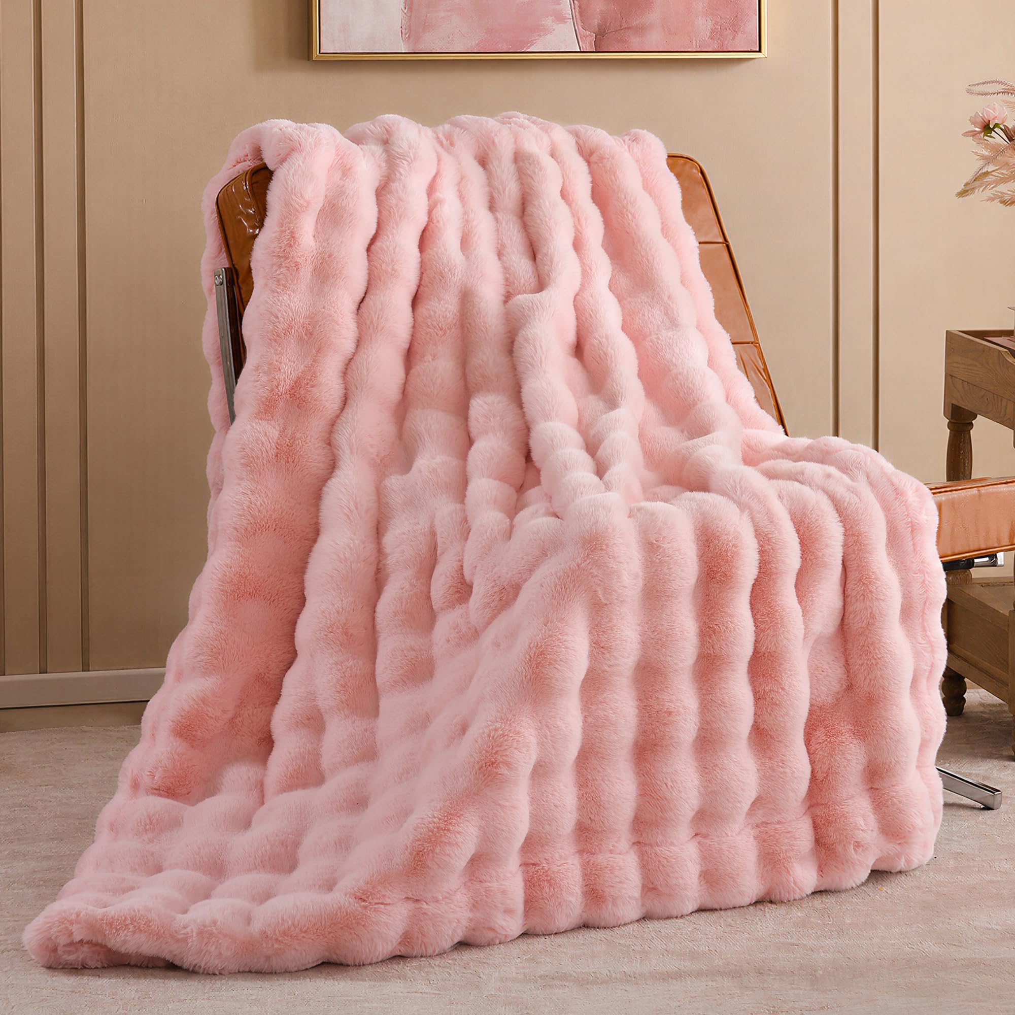 Smoofy plaid face avant bubble montrant texture décorative et confort visuel