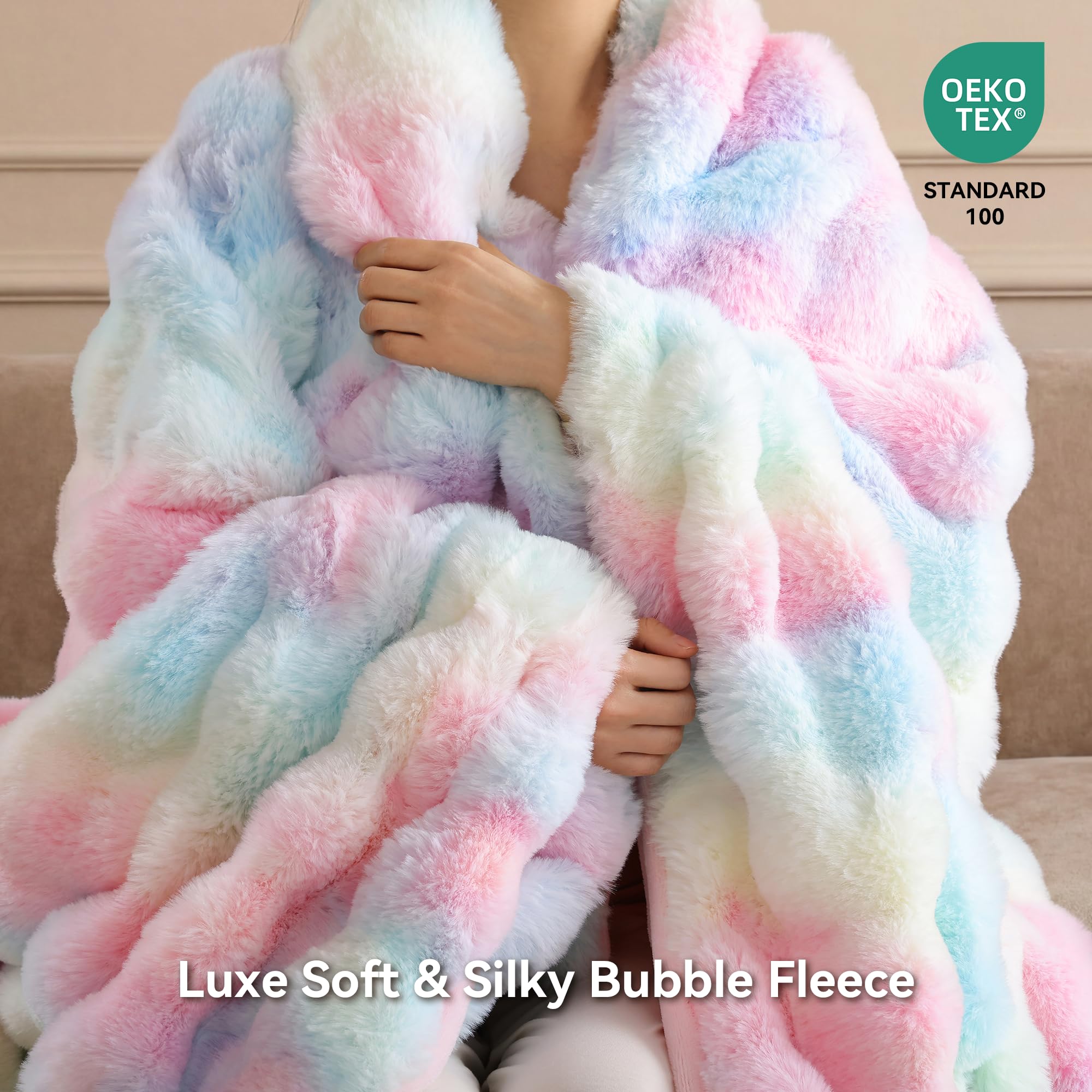 Smoofy détail des fibres imitation fourrure offrant douceur nuageuse