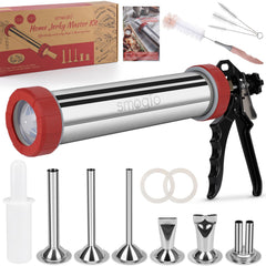 SMOQIO pistolet à jerky vue de face montrant finition inox et robustesse