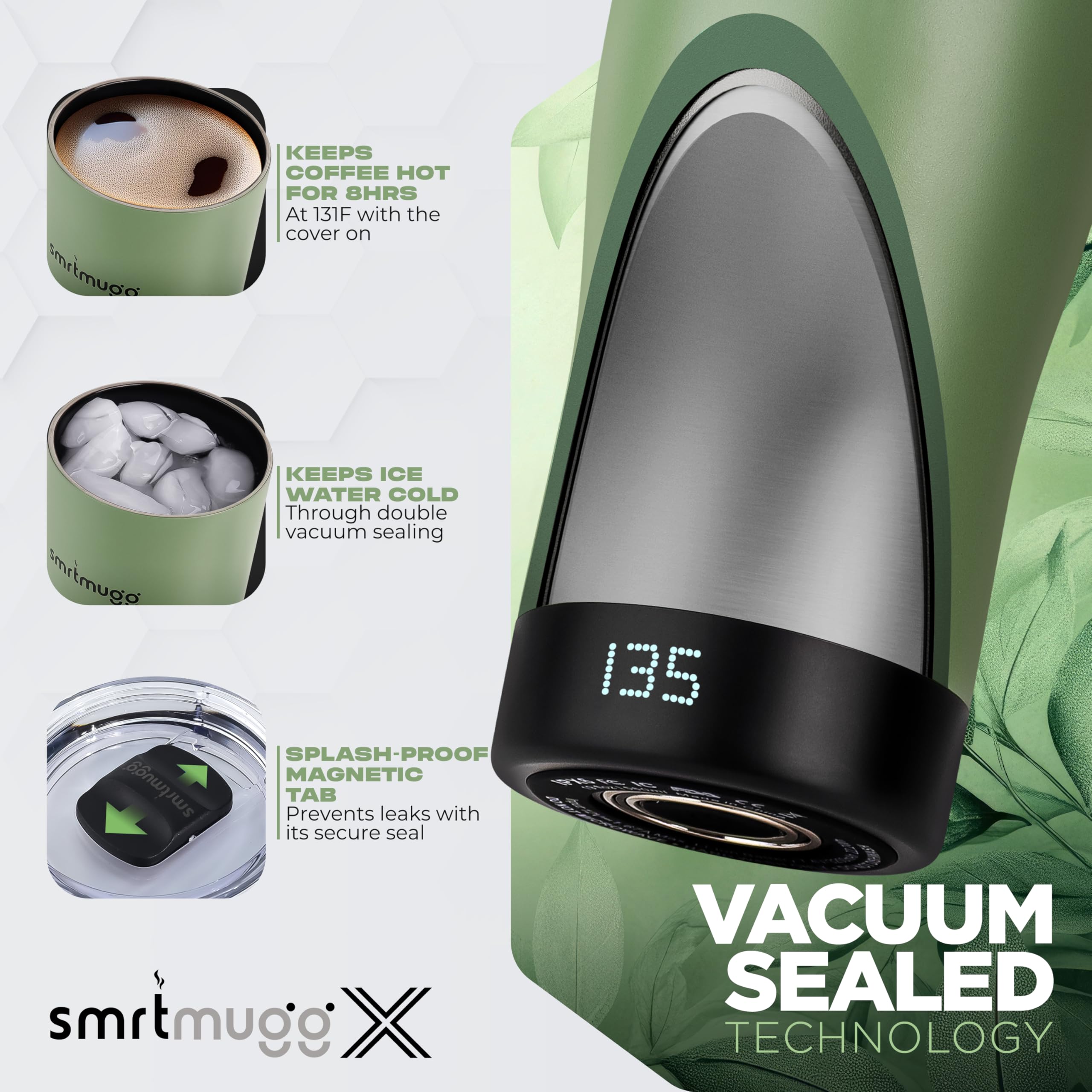 SmrtMugg X en usage au bureau garde café chaud et améliore productivité