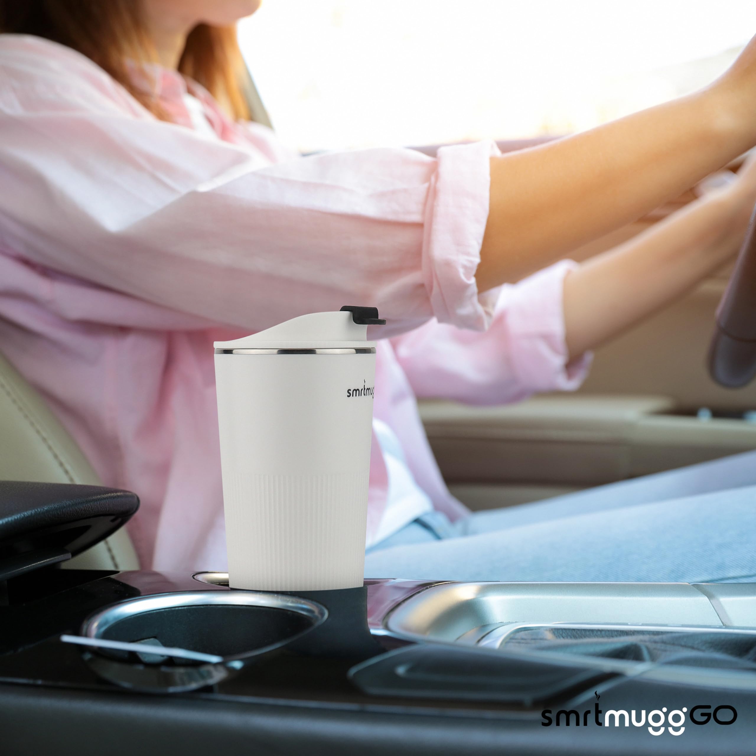 SmrtMugg posée dans un sac à dos pour transport et usage en déplacement