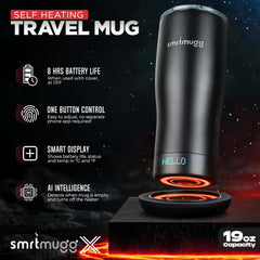 SmrtMugg X couvercle avec glissière magnétique facilitant ouverture d'une main