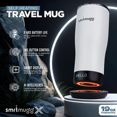 SmrtMugg X couvercle magnétique en gros plan pour ouverture facile
