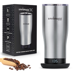 SmrtMugg X face avant montrant design élégant et capacité pratique