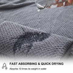 Smuge gros plan microfibre illustrant texture douce et absorption