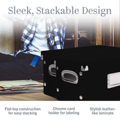 Snap-N-Store caisse remplie de disques 7" pour organisation compacte
