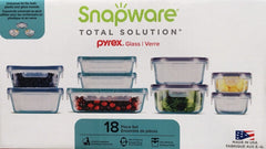 Snapware vue avant du coffret violet et bleu montrant l’ensemble complet, organisation efficace