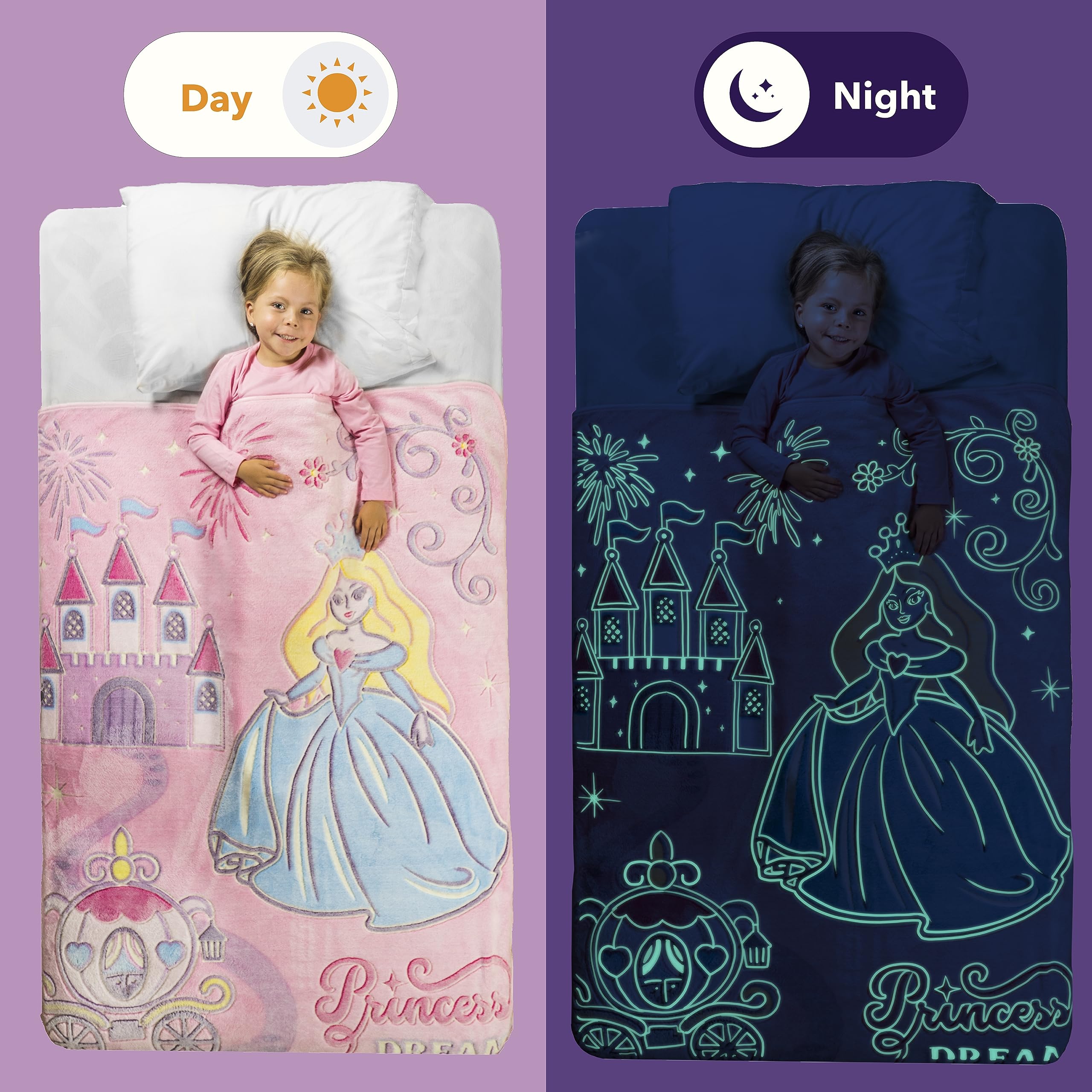 Snooze Bliss moment d'anniversaire enfant recevant la couverture comme cadeau