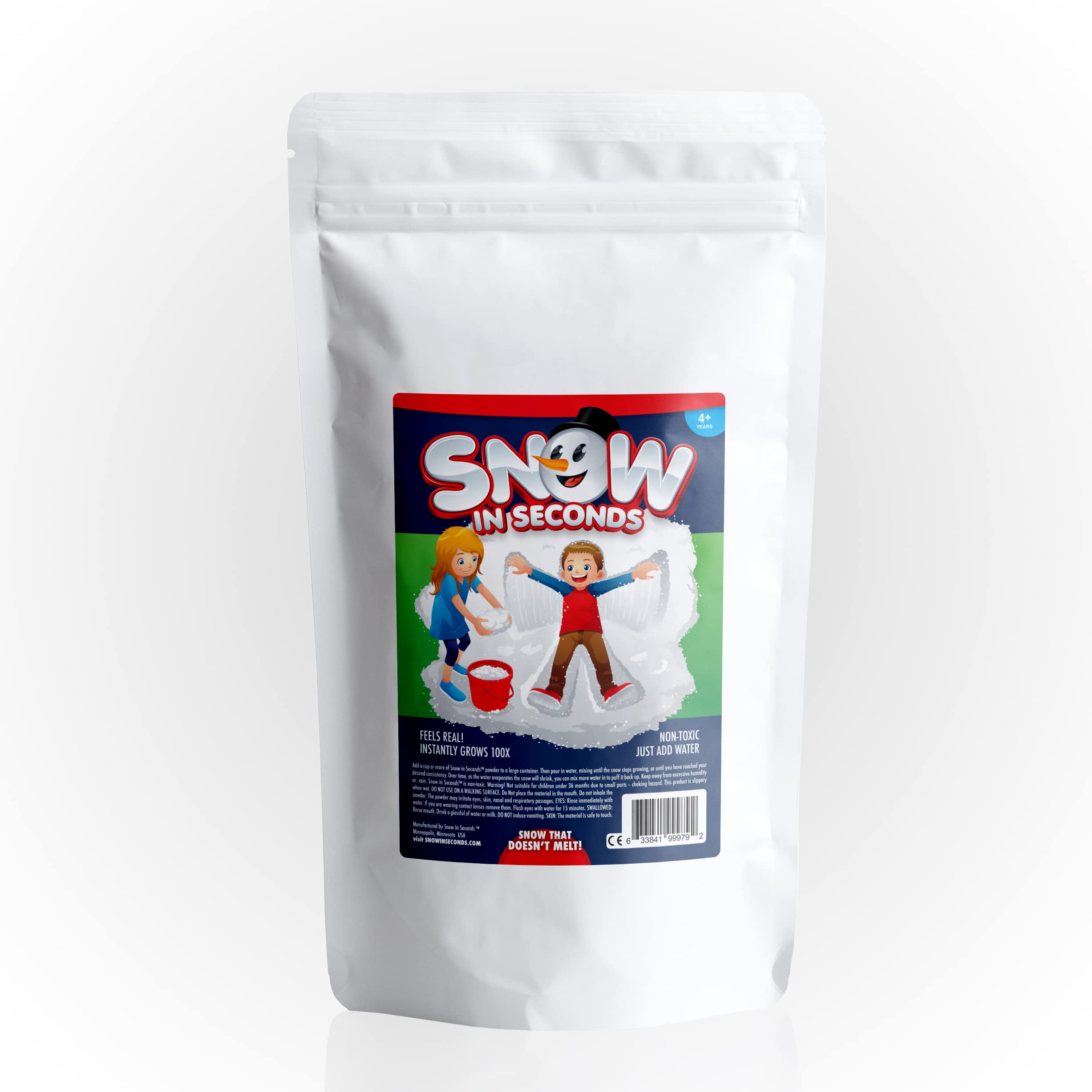 Snow in Seconds sac jumbo présenté de face offrant grand volume pratique