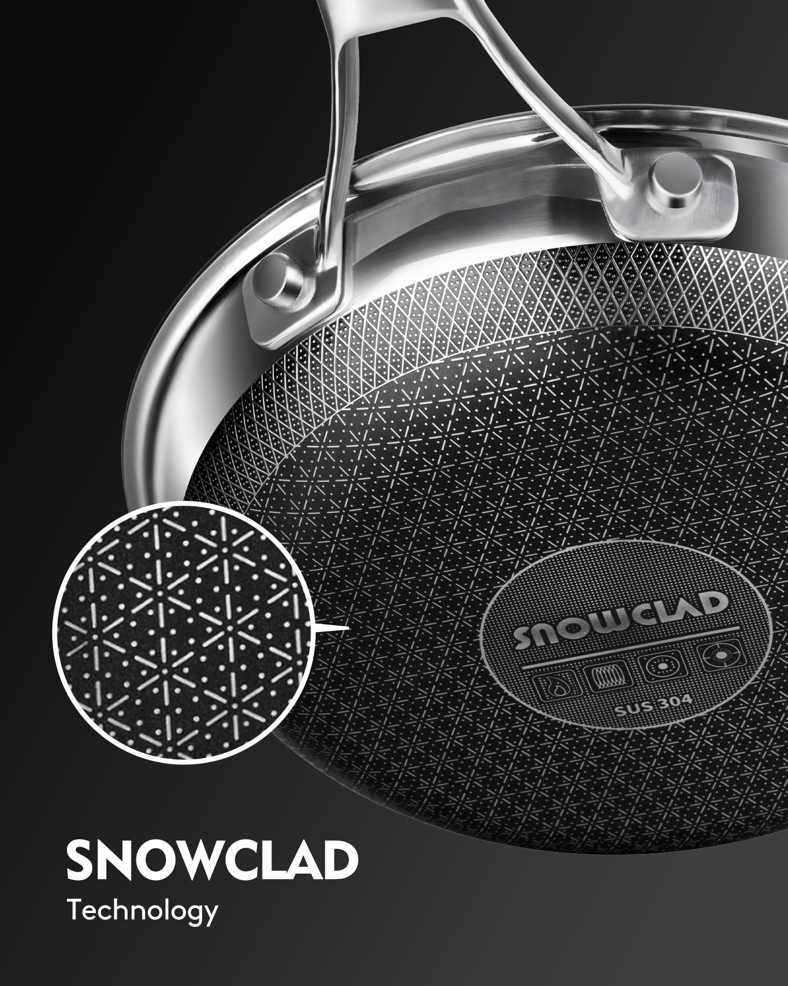 SNOWCLAD lifestyle sur plaque induction cuisson rapide et design moderne