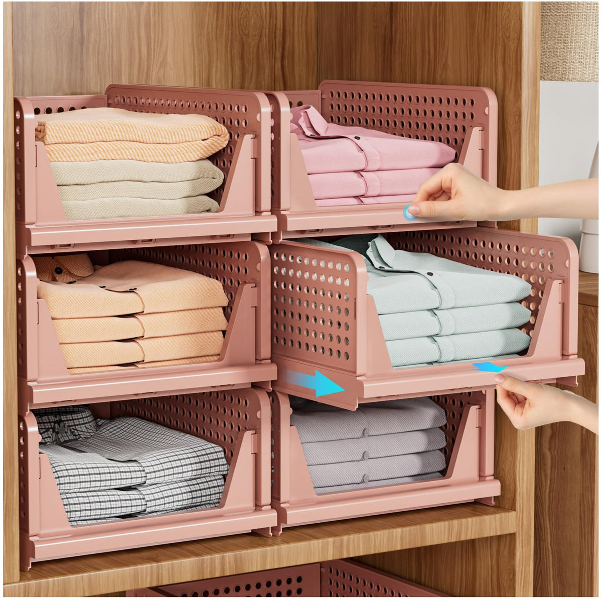 SNSLXH face avant du lot rose montrant design compact et gain d'espace