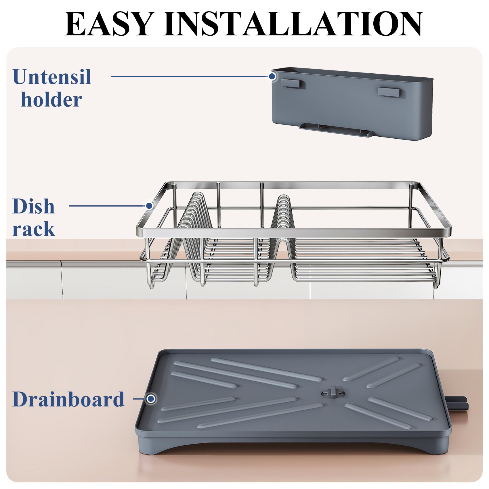 Montage sans outil SNTD montrant pièces emboîtables pour un assemblage et nettoyage rapides