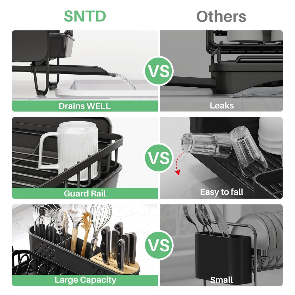 SNTD comparaison taille avec assiettes illustre capacité et espace disponible