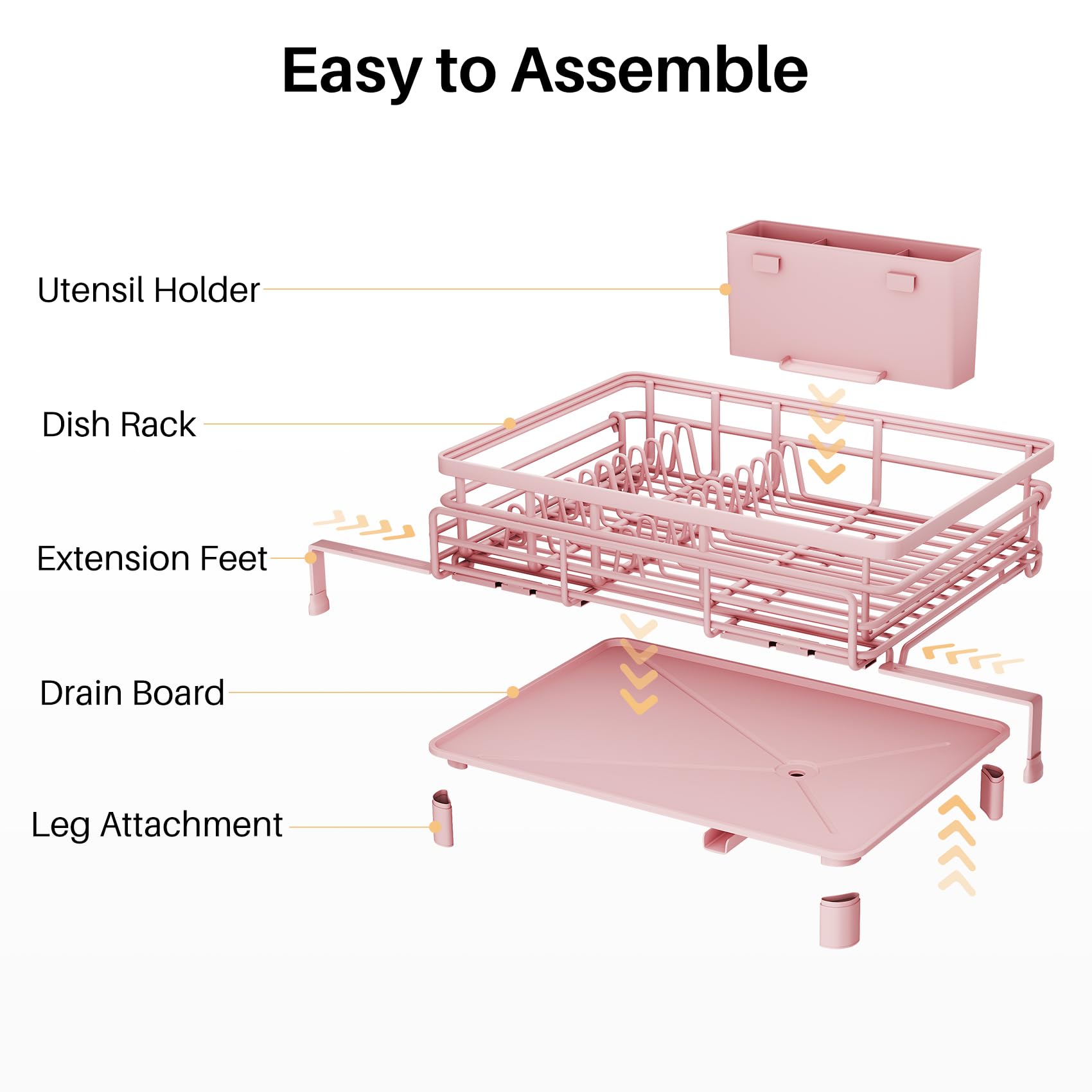 SNTD égouttoir rose intégré dans cuisine lifestyle design et gain de place