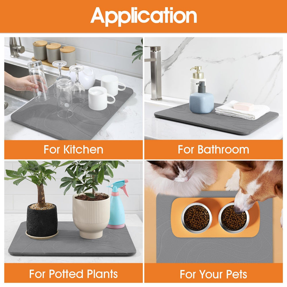 snuggery tapis posé en cuisine garde plan de travail propre et sec