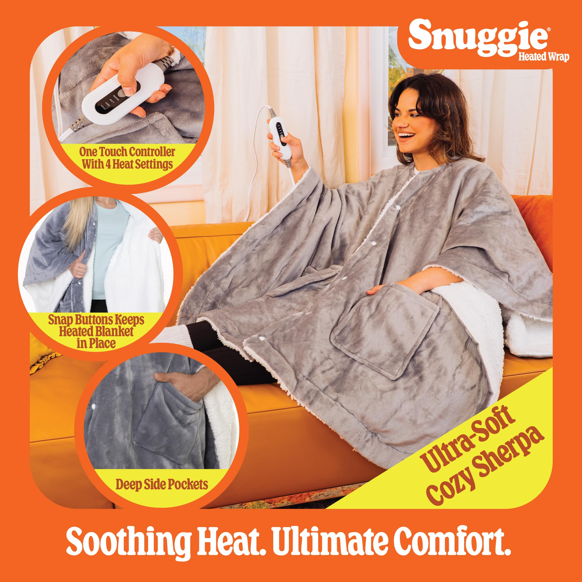 Snuggie gros plan doublure sherpa douce montrant chaleur et moelleux