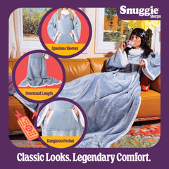 Snuggie gros plan doublure sherpa offrant chaleur et douceur