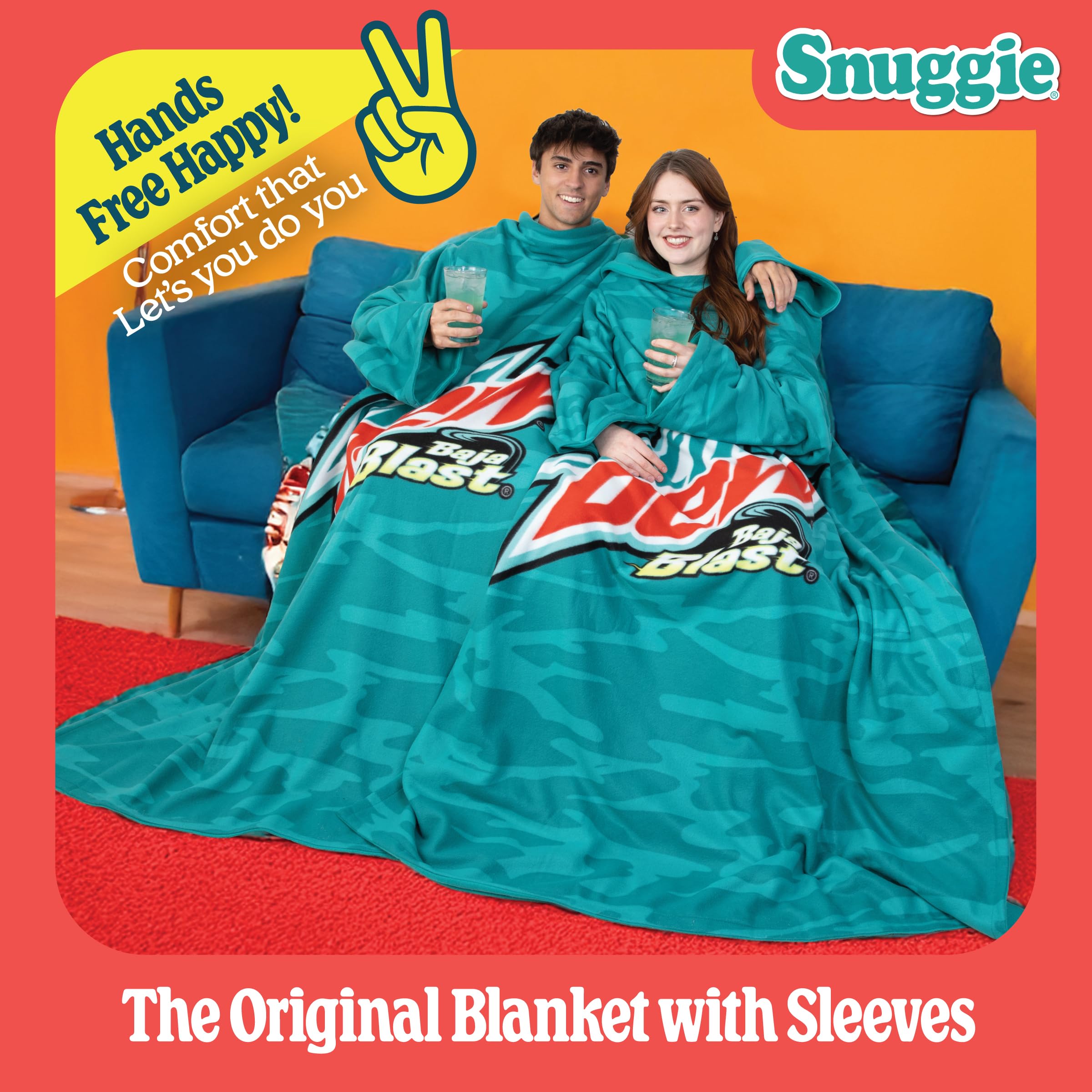 Vue arrière Snuggie montrant ouverture et coupe pratique Snuggie