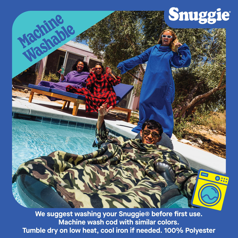 Détail polaire doublée Snuggie, Snuggie assure douceur isolante