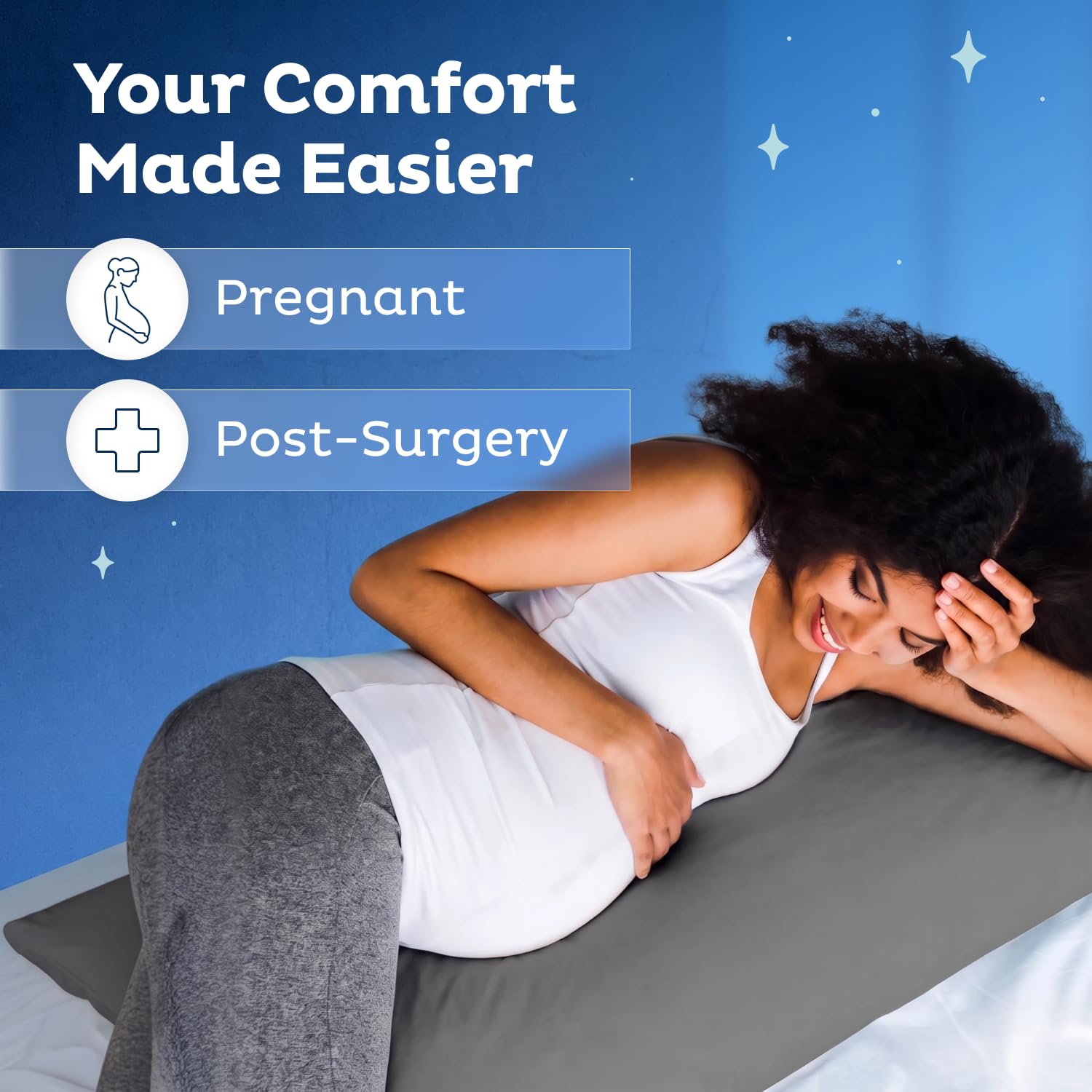 Snuggle-Pedic comparaison taille du coussin pour évaluer l’enveloppement