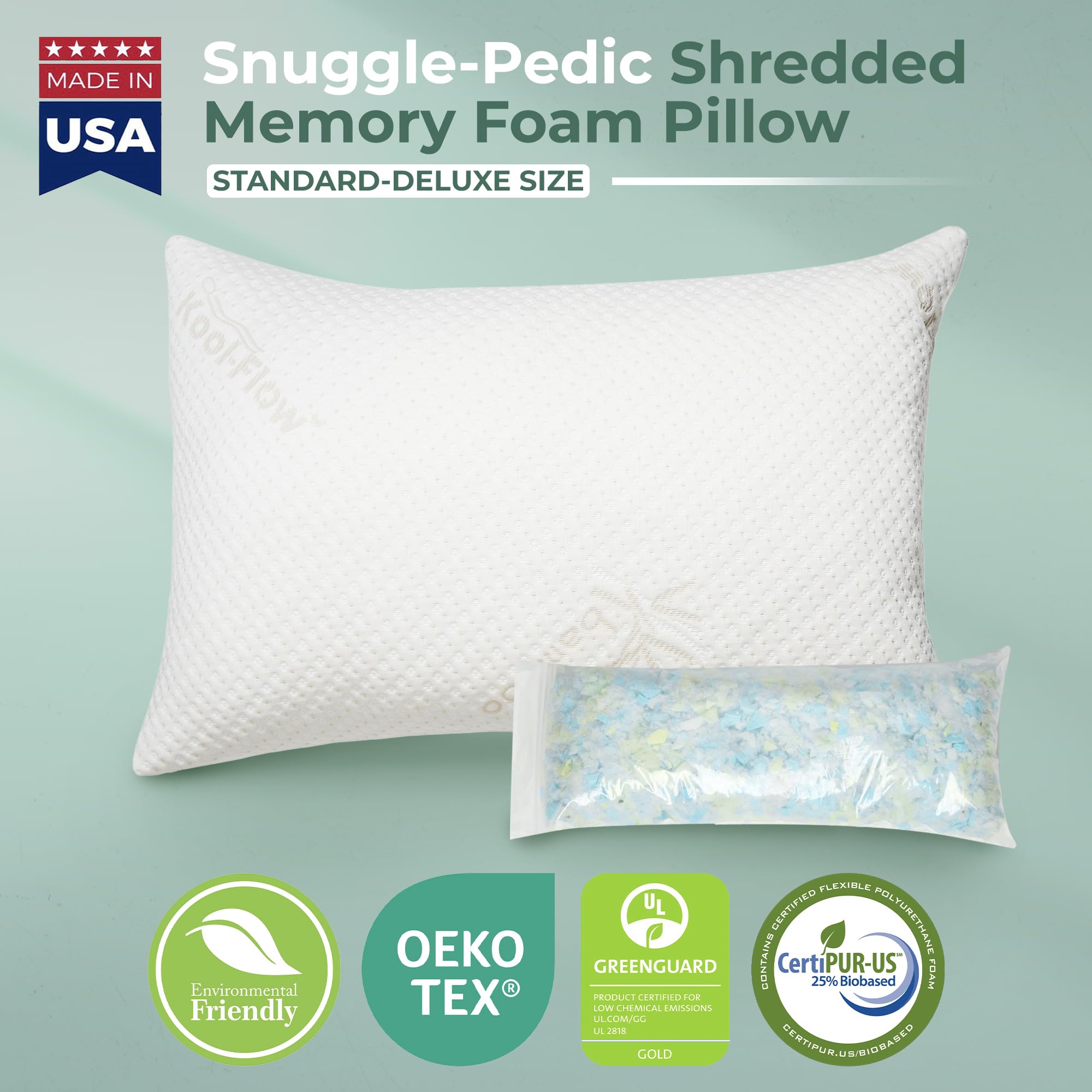 Snuggle-Pedic comparaison d'échelle montrant dimensions et ergonomie
