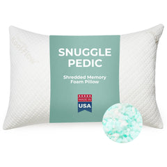 Snuggle-Pedic oreiller face avant king montrant soutien et grand format