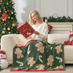 Snuggle Sac motif bonhomme en pain d'épices pour une décoration festive chaleureuse
