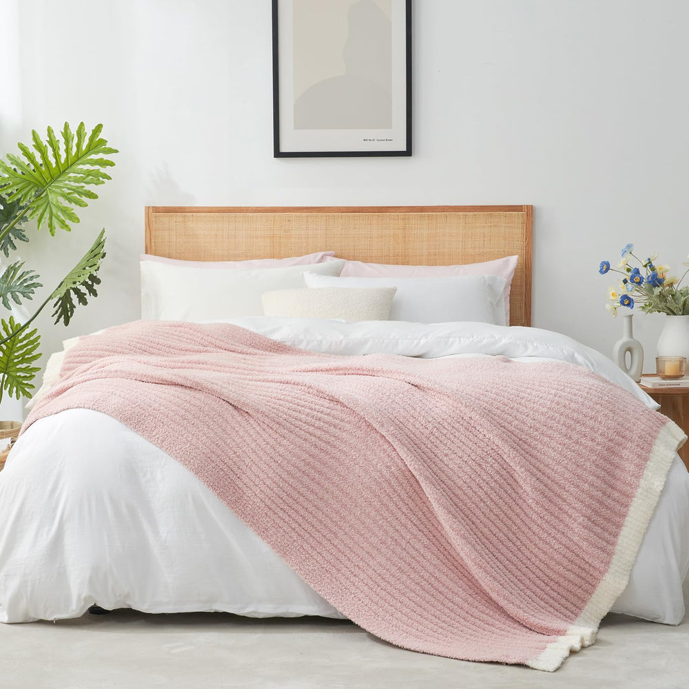 Snuggle Sac plaid étalé avec comparaison taille claire