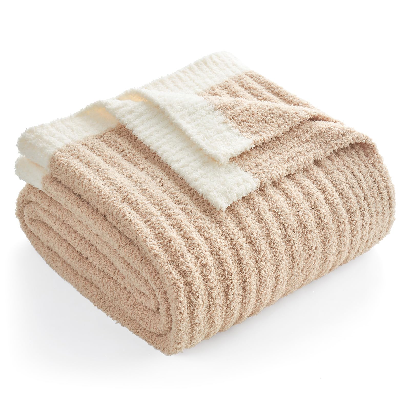 Snuggle Sac plaid face avant beige montrant design et élégance