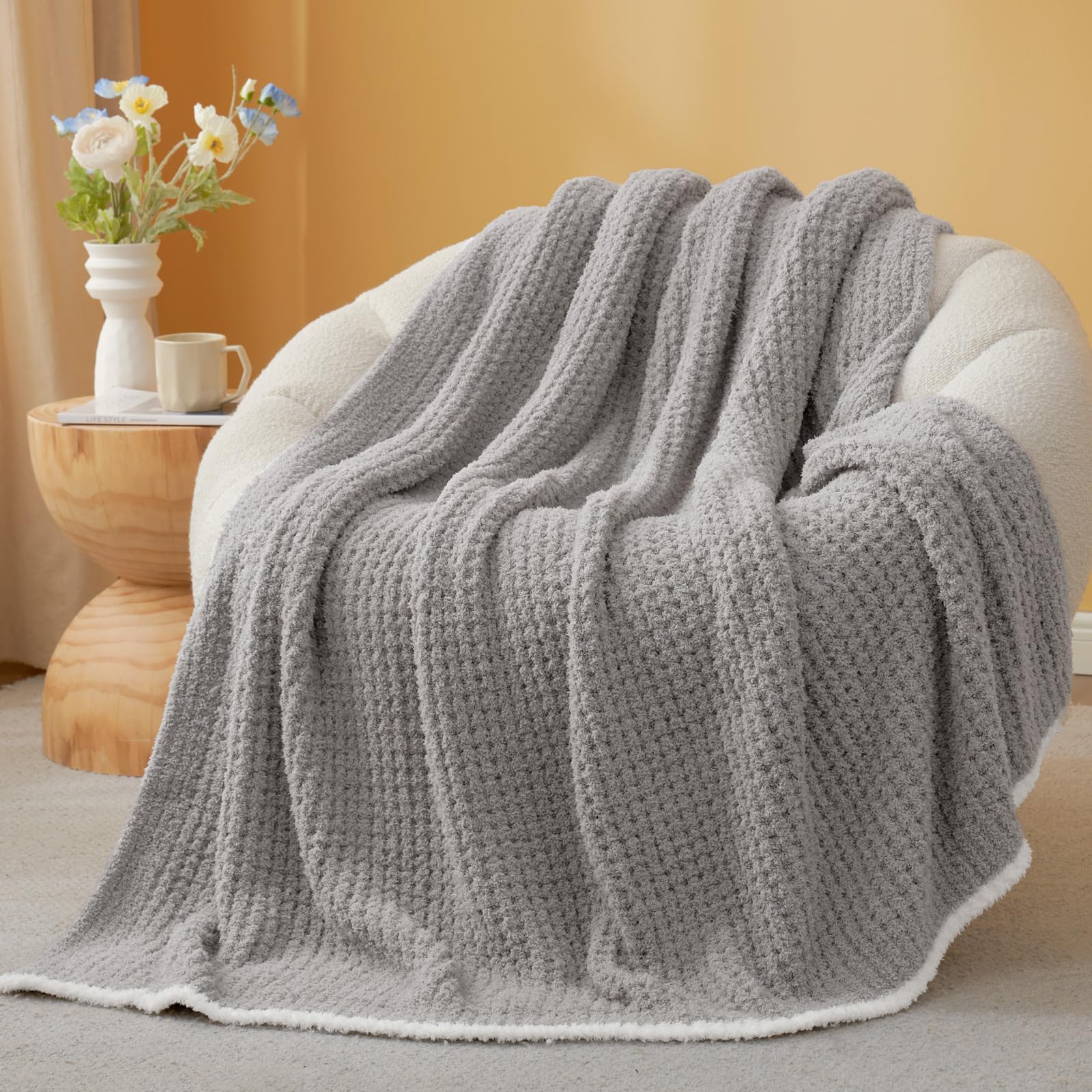 Snuggle Sac gros plan du tissage waffle pour douceur et texture