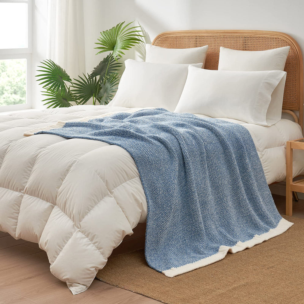 Détail réversible Snuggle Sac montre motif heather des deux côtés