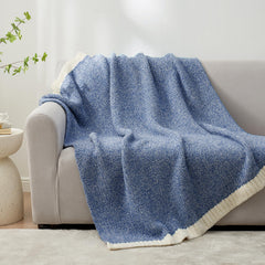 Snuggle Sac plaide réversible montrant motif chiné élégant