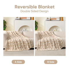 Snuggle Sac plaid posé sur canapé créant ambiance cosy