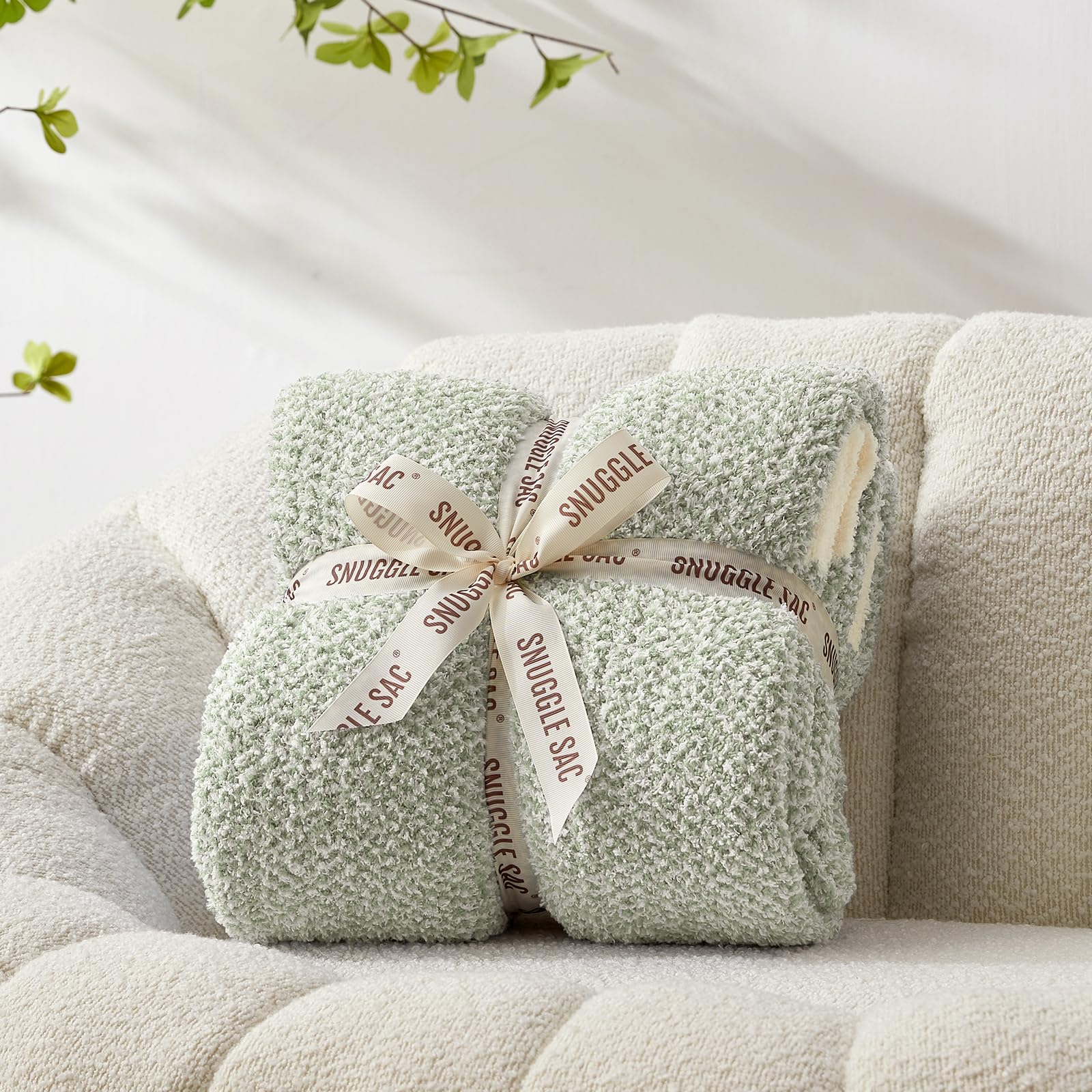 Snuggle Sac couverture face entière heather sage apportant chaleur décorative