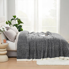 Snuggle Sac côté réversible montrant teinte heather et élégance