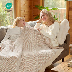 Snuggle Sac gros plan texture gaufrée montrant douceur et relief