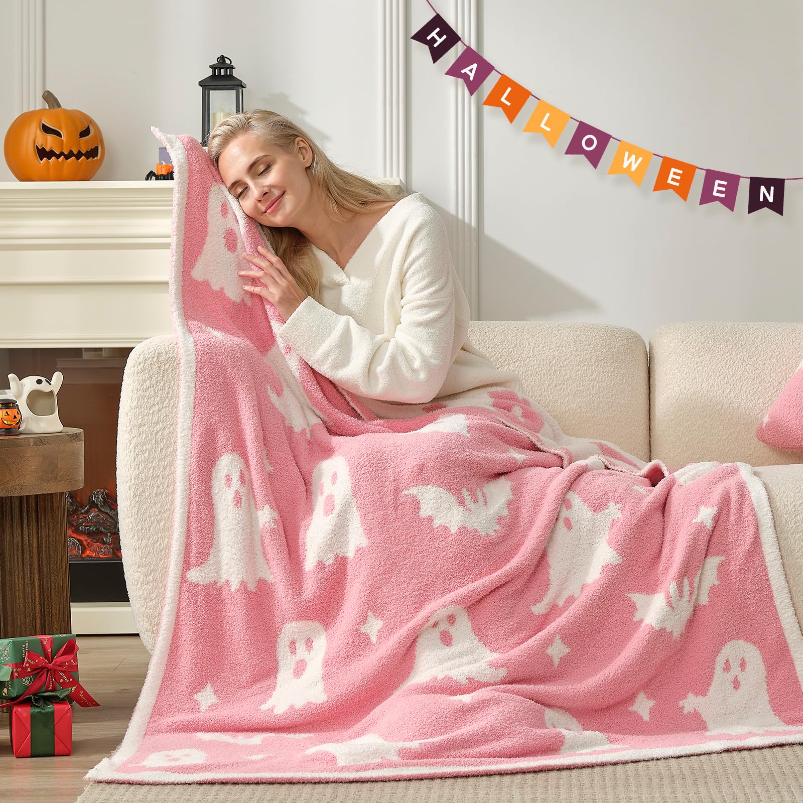 Gros plan microfibre Snuggle Sac montrant texture tricotée douce et respirante