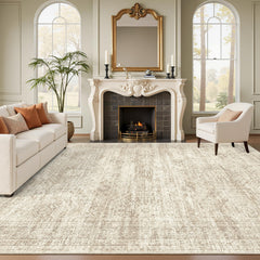 Soalmost tapis 8x10 face entière montrant design et proportions confortables