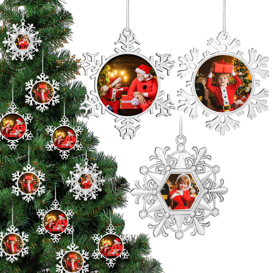 Soaoo lot de 15 flocons métalliques pour décoration personnalisée