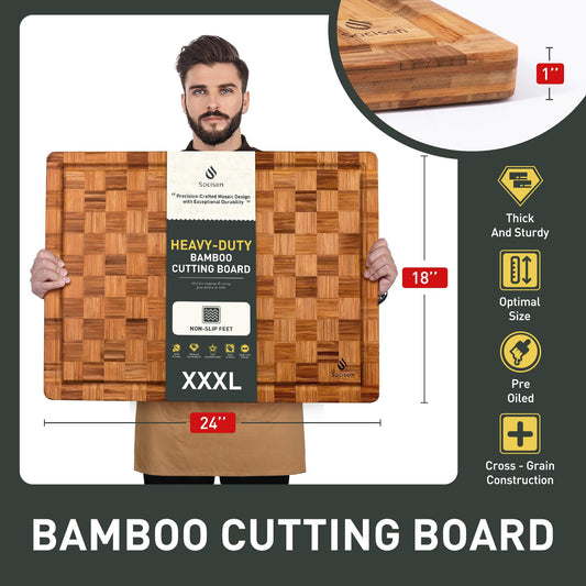 Gros plan sur le grain de bambou Socisen montrant finition lisse et durable
