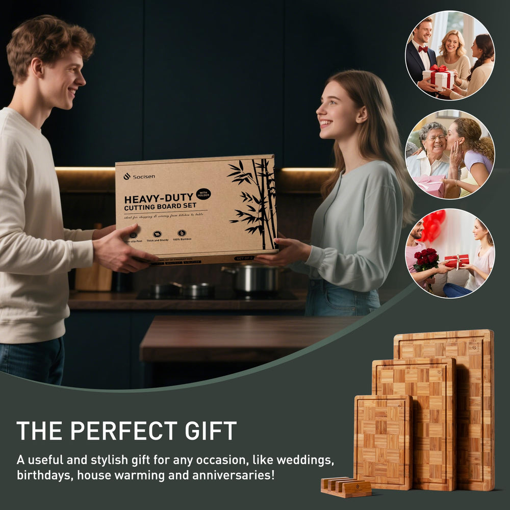 Socisen planche emballage cadeau prête à offrir pour pendaison de crémaillère