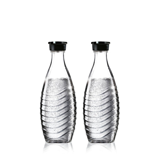 SodaStream carafe en verre face produit montrant design élégant et finition