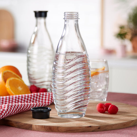 SodaStream bouchon à vis en gros plan assurant étanchéité pratique