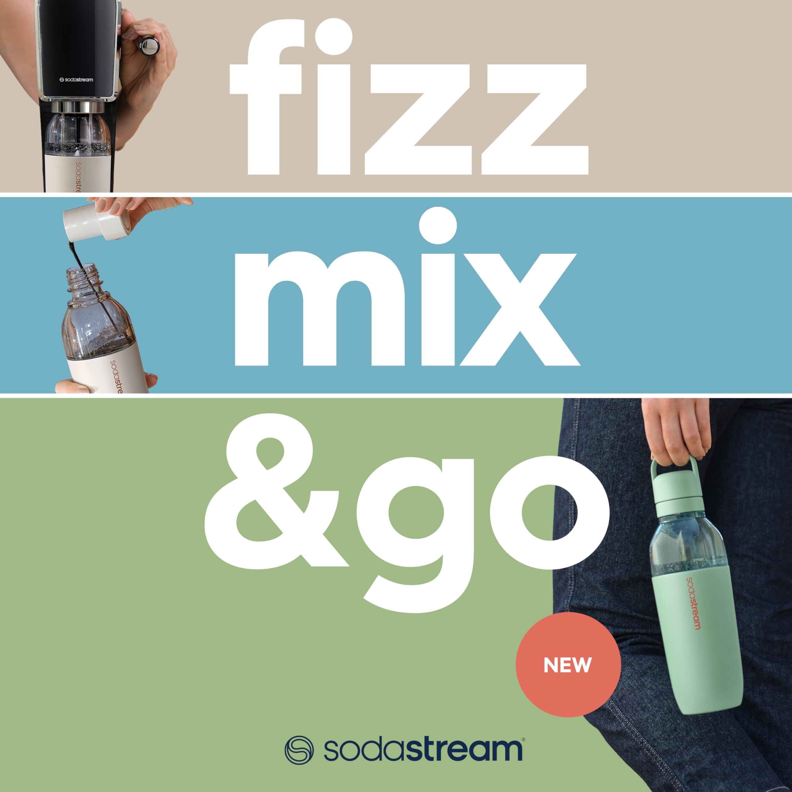 sodastream en voiture dans porte-gobelet pour trajets sans renversement