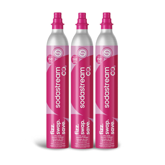 sodastream pack 3 cartouches vues avant et bénéfice pratique