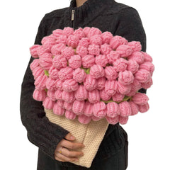 SoffMoiis plaid roulé en bouquet prêt à offrir, look cadeau créatif