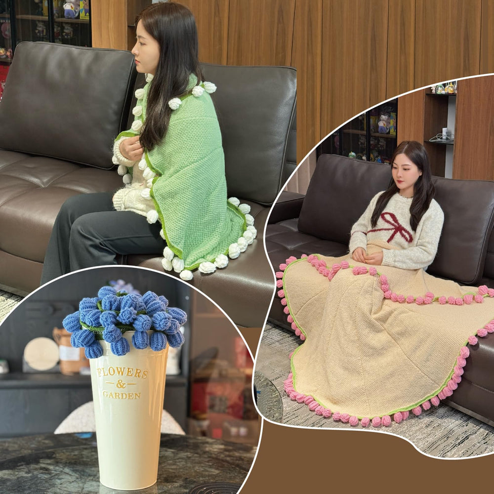 SoffMoiis couverture posée à côté d’un objet pour comparer taille pratique