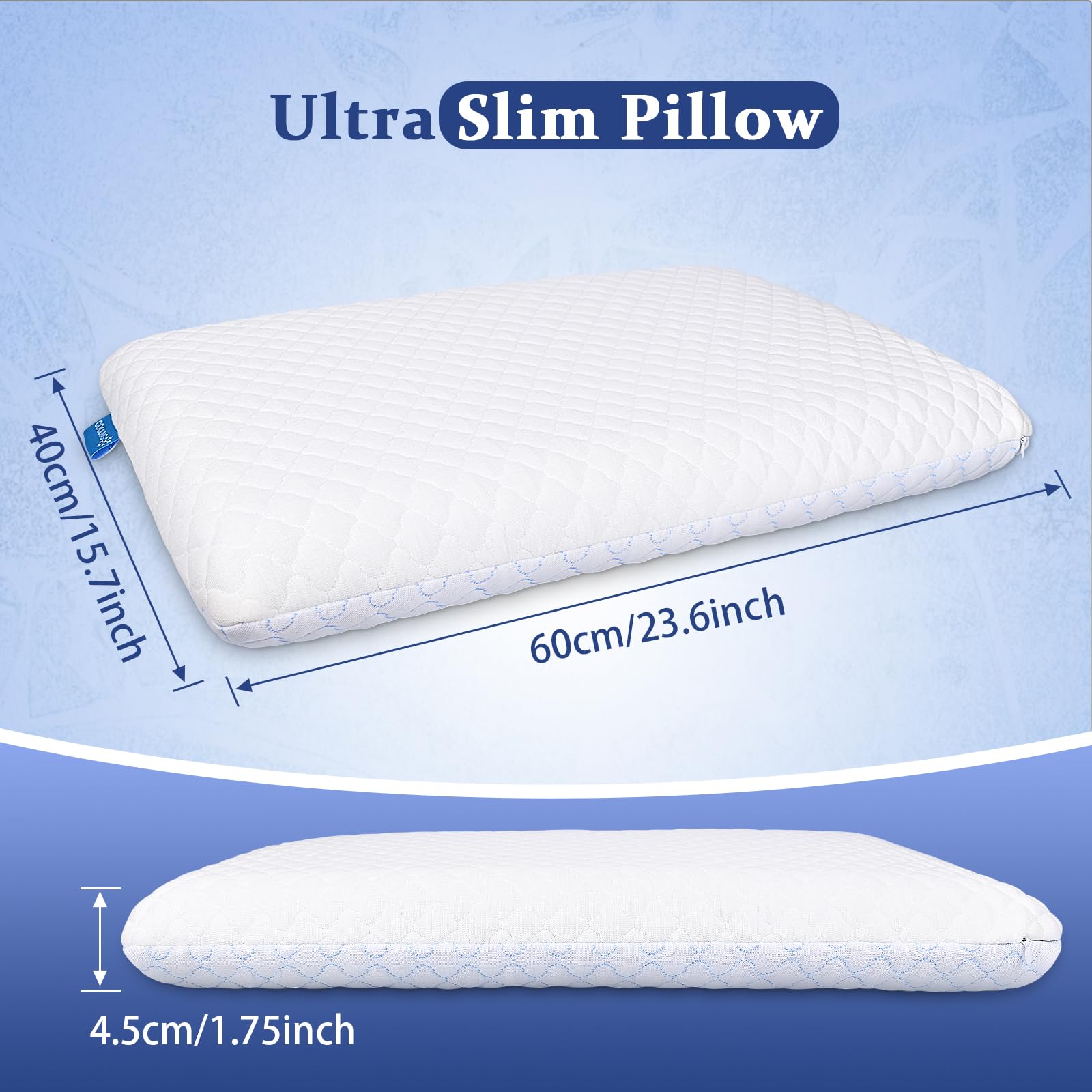 SofGlowly oreiller en situation sur un lit pour soutien bas et alignement